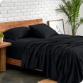 thumbnail image 4 of Bare Home Premium 1800 Collection Ensemble de Draps 5 Pcs, Grand Très Divisé, Noir, 4 of 10