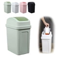 thumbnail image 2 of (2 Pack) Large Kitchen Can with Swing Top Lid Durable Garbage for Home Living Room Waste Storage Covered Dustbin, 2 of 7