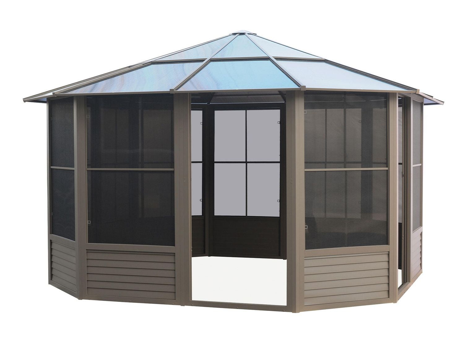 Gazebo Penguin Florence Solarium 12 ft. x 12 ft. in Sand