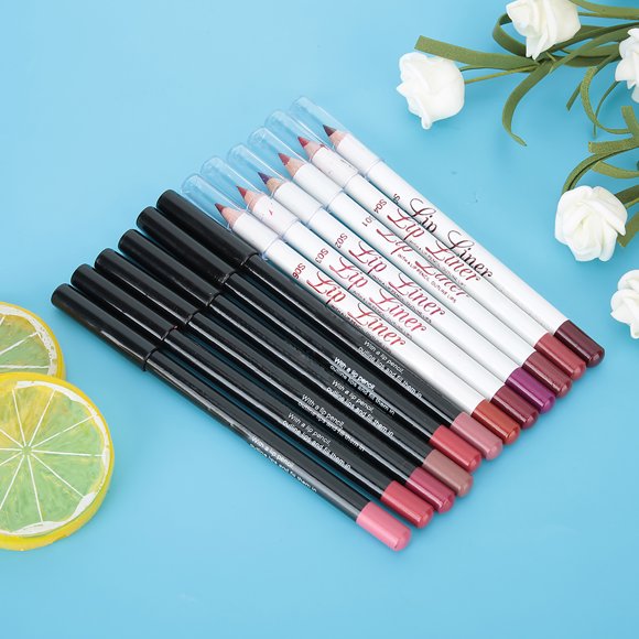 Lip Liner Set, Matte Lip Liner Easy To Draw For Makeup
