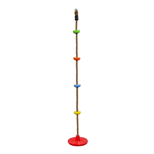 Balançoire Rotative Anti-Abrasion Portable Arc-en-Ciel avec Corde d'Escalade pour Adulte