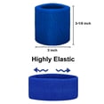 thumbnail image 2 of GOGO 100 Pieces Sports Wristbands Terry Cloth Sweatbands 3 Inches Red, 2 of 8