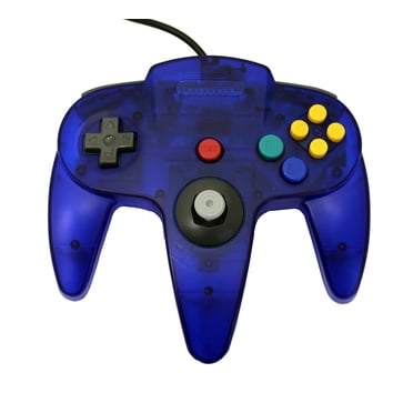 Manette de Remplacement Transparente Bleue pour Nintendo N64 par Mars Devices