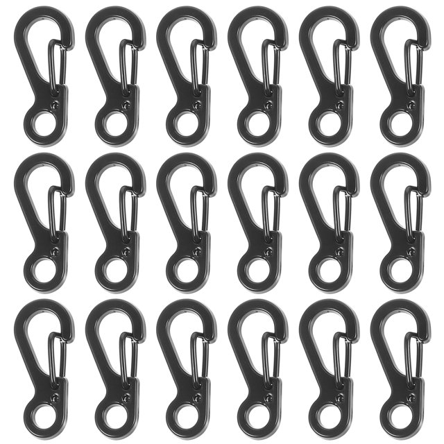 20Pcs Mini Carabiner Quick Release Clip Mini Carabiner Clips Small Clips Charms Carabiners