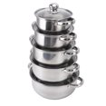 thumbnail image 1 of Ensemble de Casseroles en Acier Inoxydable, Ensemble de 5 Pcs pour la Maison, 1 of 7