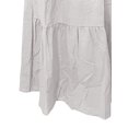 thumbnail image 4 of Sexy Dance Robe Longue pour Femmes, Décor de Boutons, Robes Maxi, Col en V, Plissée, Manches Longues, Gris Pâle, m, 4 of 5