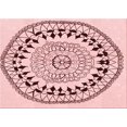 thumbnail image 1 of Ahgly Company Tapis Rectangulaire Lavable en Machine Intérieur Transitionnel Rouge Indien, 7 Pieds x 10 Pieds, 1 of 7