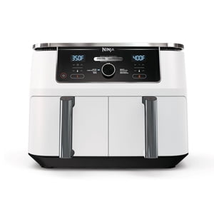 Ninja Foodi 4-in-1 10 Qt. XL 2-espadrilles Air Fryer avec technologie double zone, blanc, DZ300CWH