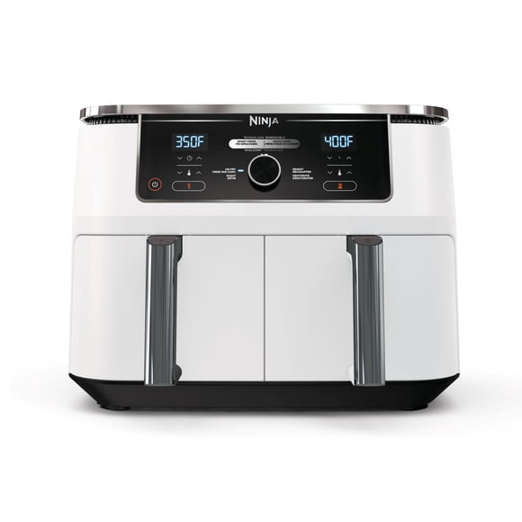 Ninja Foodi 4-in-1 10 Qt. XL 2-Basket Air Fryer with Dual Zone Technology, White, DZ300CWH