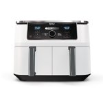 Ninja Foodi 4-in-1 10 Qt. XL 2-Basket Air Fryer with Dual Zone Technology, White, DZ300CWH
