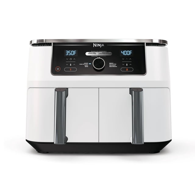 Ninja Foodi 4-in-1 10 Qt. XL 2-Basket Air Fryer with Dual Zone Technology, White, DZ300CWH