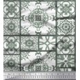 thumbnail image 1 of Soimoi Modal Satin Fabric Check & Damask Patchwork Print Fabric by Yard 42 Inch Wide, 1 of 3