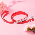 thumbnail image 4 of CBFFDC Cute Pet Leash Sparkling Design Dog Leash Hanging Hook Comfortable Artificial Leather Durable Pet Traction Rope, 4 of 7