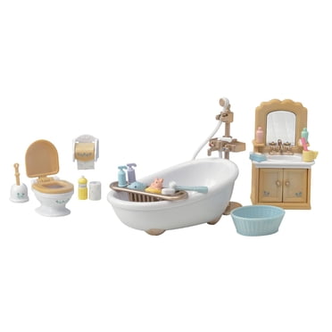 Ensemble de salle de bain Calico Critters Country, meubles et accessoires de maison de poupée