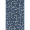 thumbnail image 1 of Unique Loom Tapis de Safari en Plein Air 5' x 8' Rectangle Bleu/ivoire, 1 of 1