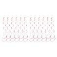 thumbnail image 2 of mmirethe 6pack/lot Swirl Pendant For Graduation Celebration Exquisite Craft Wide Application Birthday Star Spiral Pendant PVC Pink 2Set, 2 of 5