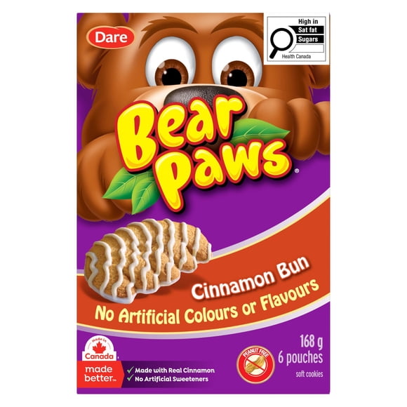 Biscuits moelleux Pattes D'ours brioche à la cannelle, 168g (5 sachets)