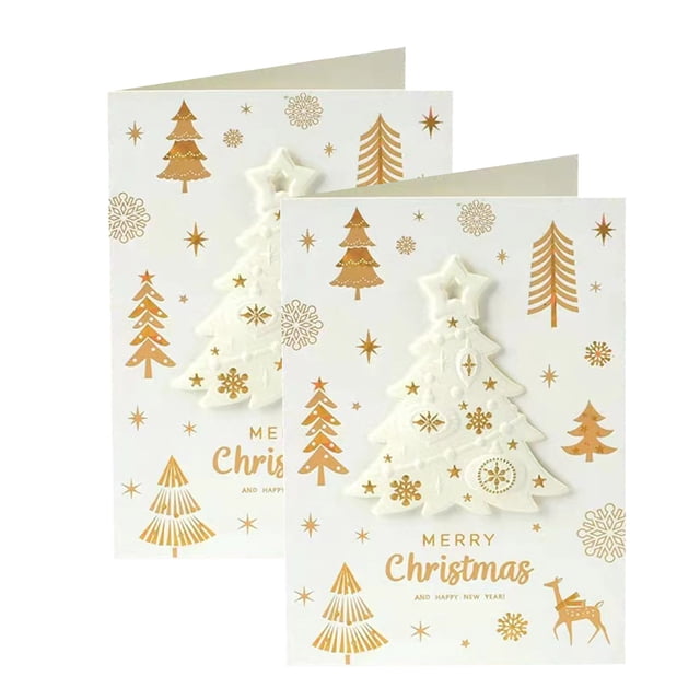Christmas Stamping Greeting Card Envelope And Style Holy New Year Holiday Blessings Christmas Card
