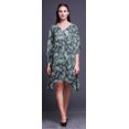 thumbnail image 2 of Bimba Feuilles Caftan pour Femmes Tenue d'Intérieur de Vacances Robe Midi Couvre-Maillot de Plage-S-L, 2 of 5