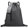 thumbnail image 2 of Riwcyla Gym Sack with Earphones Jack Drawstring -resistant Drawstring Bucket Bag Sack for Adults Teenagers, 2 of 6