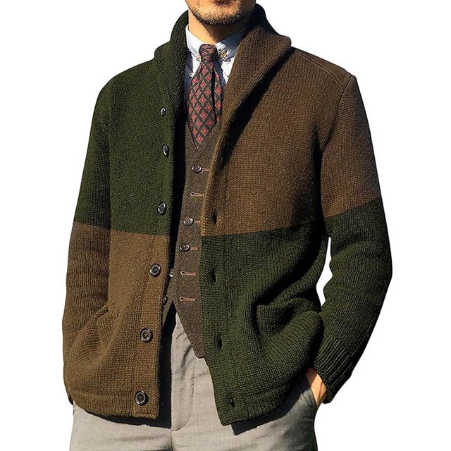 Qertyioot Hauts pour Hommes Mode Veste Décontractée Extérieur Manches Longues Manteau Chaud