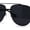 All Black, variant on Mens Classic Double Top Bridge Tear Drop Aviator Metal Sunglasses All Black