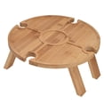 thumbnail image 2 of Outdoor Wine Table, Fashionable Style Fine Craftsmanship Stable Structure Picnic Desk Lightweight  for Picnic for Fishing for Courtyard, 2 of 7