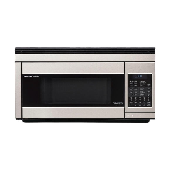Sharp Carousel® 30" Over-the-Range Convection Microwave Oven, 1.1 Cu. ft., Stainless Steel, Easy Install, Energy Efficient, Advanced Cooking