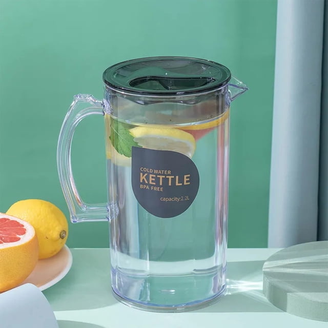 SuoKom Cold Kettle, Refrigerator Cold Kettle, Fruit Teapot Lemonade Drink Containers for Kitchen Home Party Bar Wedding