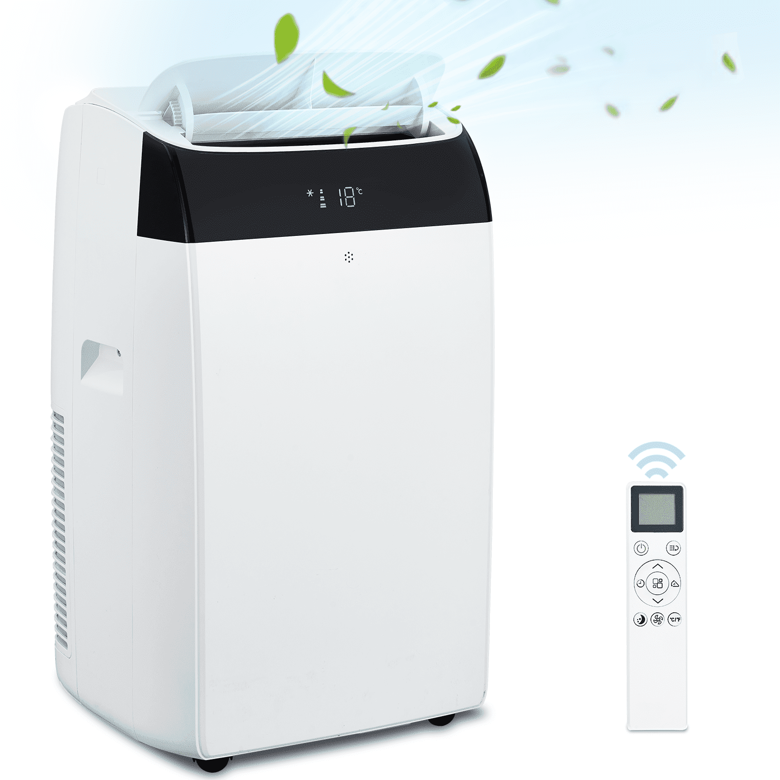 COZONY Portable Air Conditioner, 14000 BTU 3-in-1 Portable AC W/ Dehumidifier, 24H Timer,Window Exhaust Kit, Remote Control, Cools up to 550-750 Sq.Ft for Home, Office