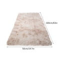 thumbnail image 3 of Boovnll Rugs for Bedroom, Super Soft & Cozy Tie-Dyed Plush Throw Rugs, Non Slip & Non Shedding Bedside Bedroom Rug, for Living Room, Bedroom, Home Decor, Area Rug - 1.6x5.2Ft, 3 of 3