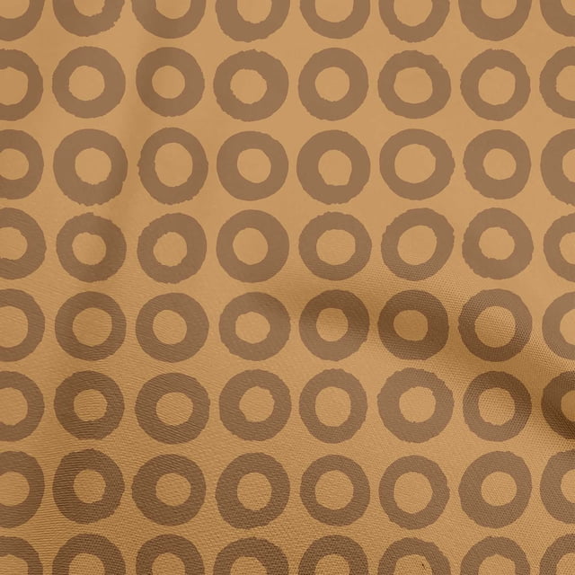 oneOone Velvet Tawny Brown Fabric Geometric Sewing Material Print Fabric By The Yard 58 Inch Wide