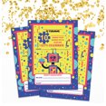 thumbnail image 2 of Darling Souvenir Yellow Birthday Invitation Card Printable Fill or Write In Blank Invites Party Supplies Pack Of 28 5 x 7 Inches, 2 of 5