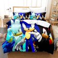 thumbnail image 1 of Housse de Couette et Taie d'Oreiller en Textile pour la Maison Cartoon Sonic Style 28 Z, 1 of 1