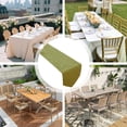 thumbnail image 4 of JASKFLY Long Table Sheer Runner for Weddings & Parties Solid Color Linen Table Runner 30x210cm(120 -150cm Tables)Green, 4 of 9
