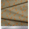 thumbnail image 3 of Soimoi Polyester Crepe Fabric Stripe & Giraffe Animal Printed Craft Fabric by The Yard 52 Inch Wide, 3 of 3