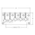 thumbnail image 4 of 5 Saddle Bridge Screws Wrench for 5-String Electric Electric Bass Parts Bass Replacement Golden, 4 of 9