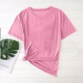thumbnail image 1 of Styesk T-Shirts pour Homme Mode Décontractée Chemise Unie T-Shirt à Col Rond Haut à Manches Courtes Blouses, 1 of 5