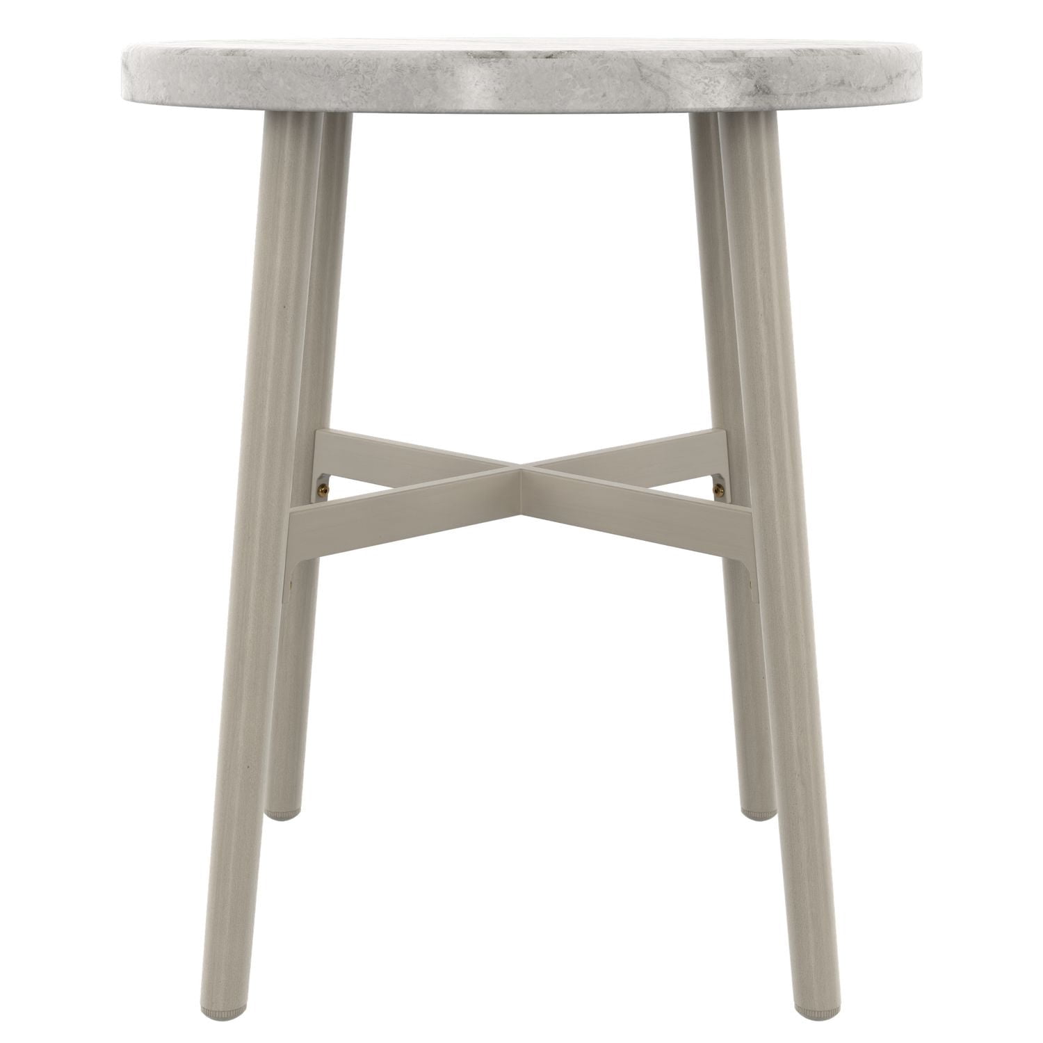 Ensemble causerie extérieur en acier 3 pièces avec coussins Lasso HOMETRENDS, brun