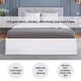 thumbnail image 4 of PiccoCasa Bed Skirt Double Brushed Microfiber with Dust Ruffle, Queen Snow White, 4 of 6