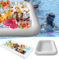thumbnail image 2 of Inflatable Floating Row Swimming Pool Floating Bar Drinking Beach Cooler Mattre Table Beer Inflatable Tray F3E4 Mattress, 2 of 8