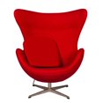 thumbnail image 1 of Canadian Egg Lounge Chair Red, 1 of 3