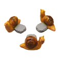thumbnail image 4 of S SERENABLE 3 Pcs Pieds de Pot en Résine en Forme d'Animal Base de Pot de Fleurs pour Patio Porche Bureau Escargots, 4 of 9