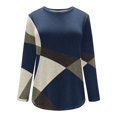thumbnail image 4 of DPTALR T-Shirt/chemise à Manches Longues à Col Rond, Coupe Ample, Décontracté, Imprimé pour Femmes, 4 of 5