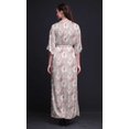 thumbnail image 3 of Bimba Rayon European Ash Seeds Leaves Ladies Long Gown Boho Beach Cocktail Party Maxi SlitDress-Medium, 3 of 6