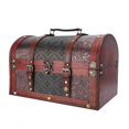 thumbnail image 3 of LHCER Vintage Wooden Storage Box, Treasure Chest, Jewelry Chest For Home Office, 3 of 8