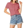 thumbnail image 5 of INSPIRE CHIC Chemise Douce pour Femme Vintage à Col Poupée Doux Boutonnée, 5 of 5
