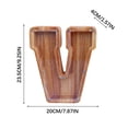 thumbnail image 3 of Wooden English Letter Savings Can with Transparent Glass Front for Coin Storage, 3 of 6