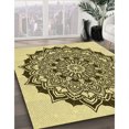 thumbnail image 3 of Ahgly Tapis Rectangulaire Lavable en Machine Intérieur Transitionnel Brun Bronze Foncé, 5 Pieds x 7 Pieds, 3 of 7