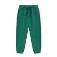 thumbnail image 1 of Girls Sweatpants Summer Sports Elastic Solid Breathable Athletic Pant Green Spring Trendy Trousers 2-3T, 1 of 3